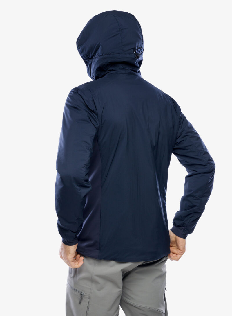 Original Geaca izolată Arcteryx Atom Hoody - black sapphire