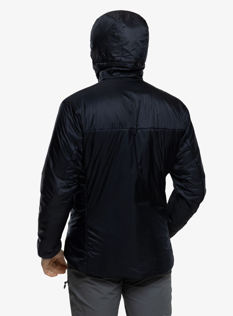 Original Geaca izolată Arcteryx Nuclei Hoody - black sapphire