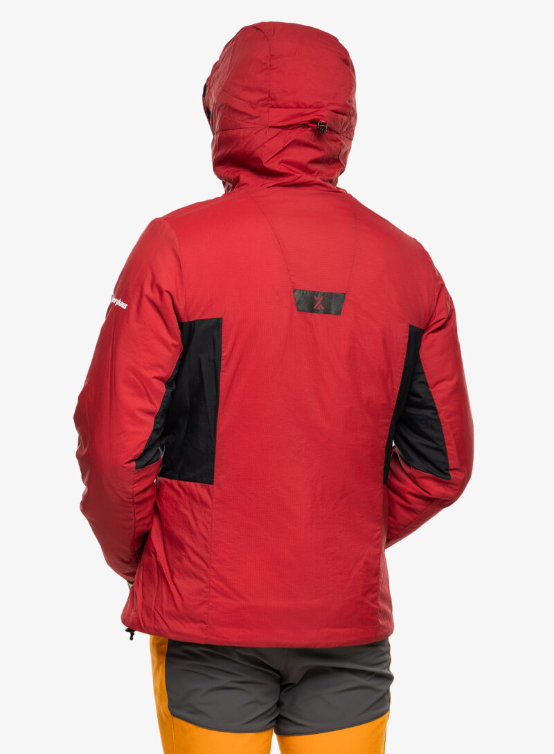 Original Geaca izolată Berghaus MTN Seeker MW Synthetic Hoody - red dahlia/jet black