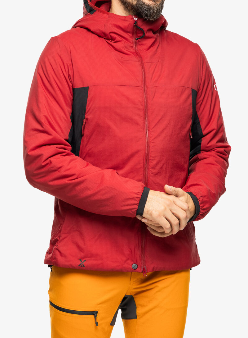 Geaca izolată Berghaus MTN Seeker MW Synthetic Hoody - red dahlia/jet black