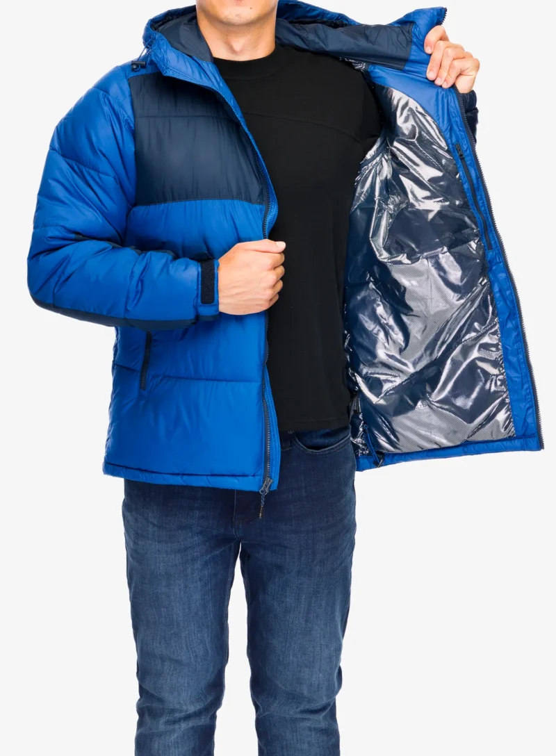 Preţ Geaca izolată Columbia Pike Lake II Hooded Jacket - mountain blue/collegiate navy