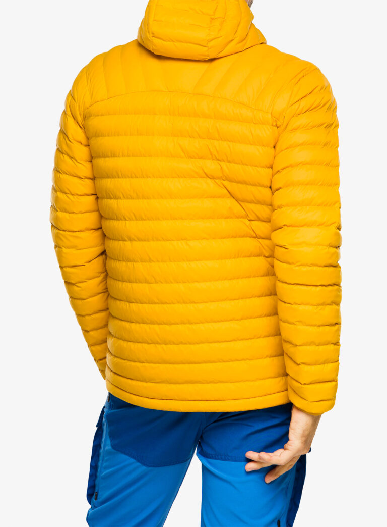 Geaca izolată Fjallraven Expedition Latt Hoodie - mustard yellow preţ