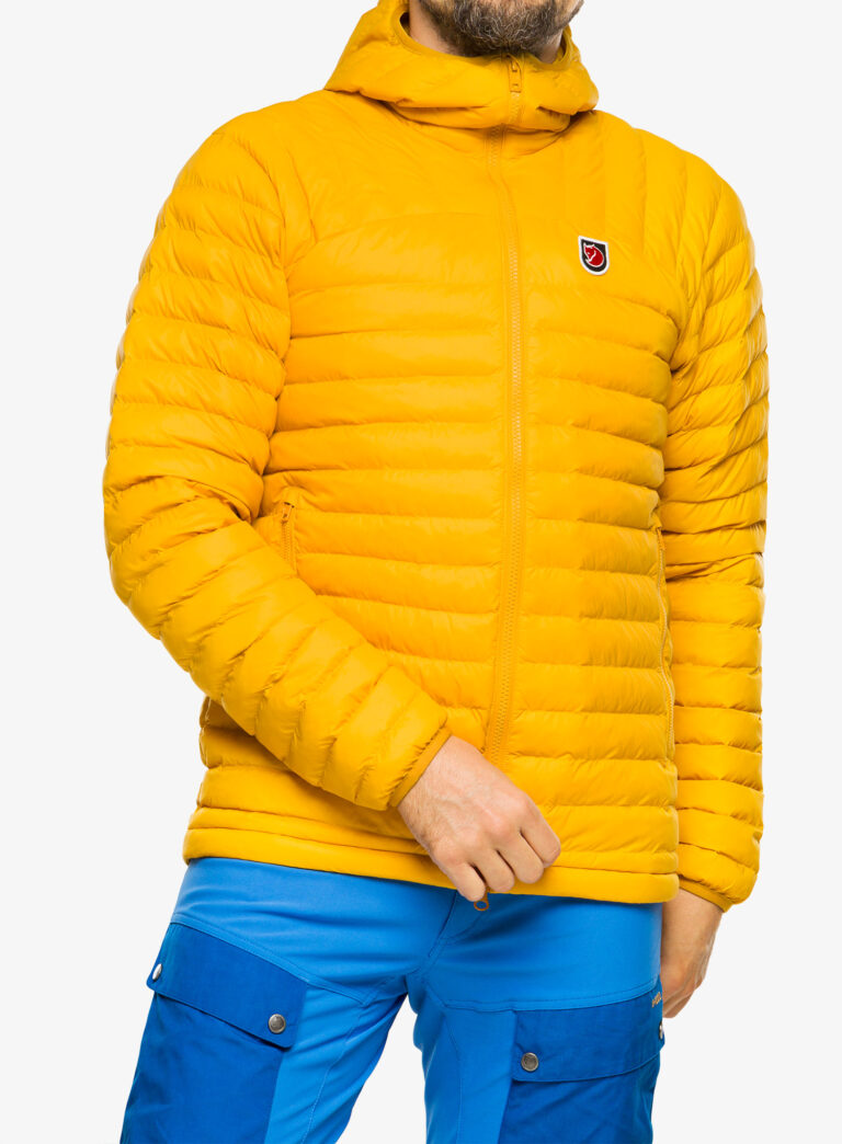 Geaca izolată Fjallraven Expedition Latt Hoodie - mustard yellow