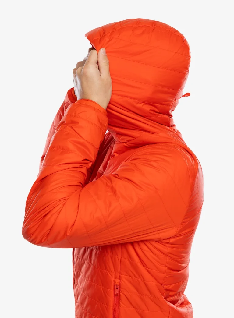 Original Geaca izolată Fjallraven Expedition X-latt Hoodie - flame orange