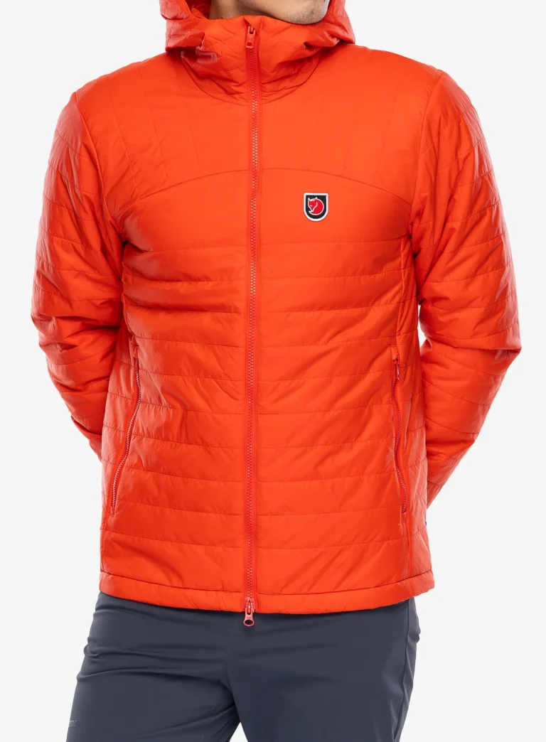 Geaca izolată Fjallraven Expedition X-latt Hoodie - flame orange