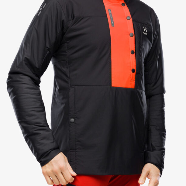 Geaca izolată Haglofs L.I.M ZT Breathe Insulated Jacket - true black/zenith red