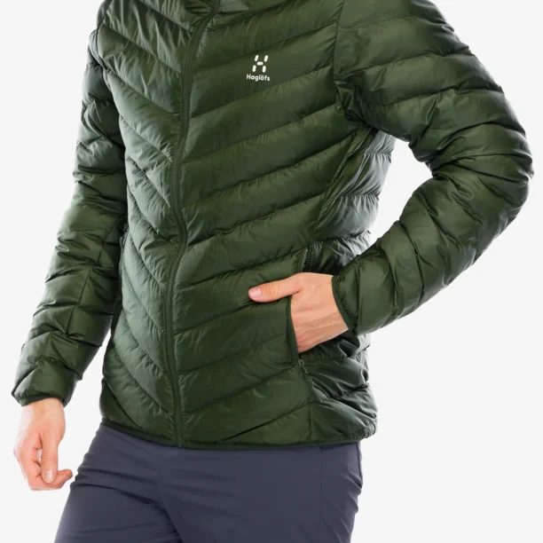 Cumpăra Geaca izolată Haglofs Sarna Mimic Hood - seaweed green