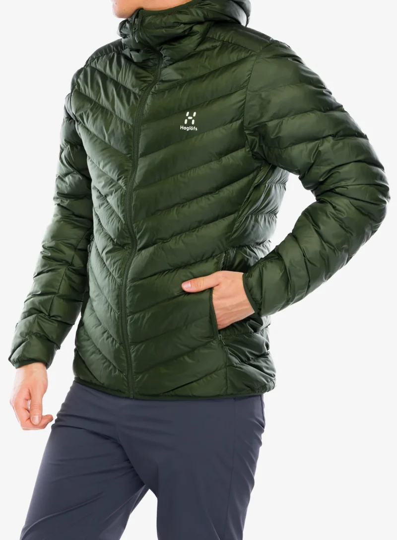 Cumpăra Geaca izolată Haglofs Sarna Mimic Hood - seaweed green