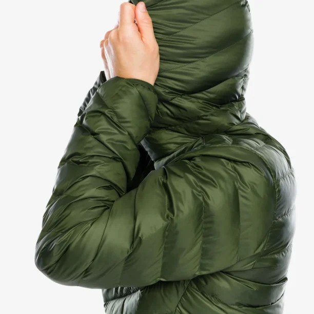 Original Geaca izolată Haglofs Sarna Mimic Hood - seaweed green