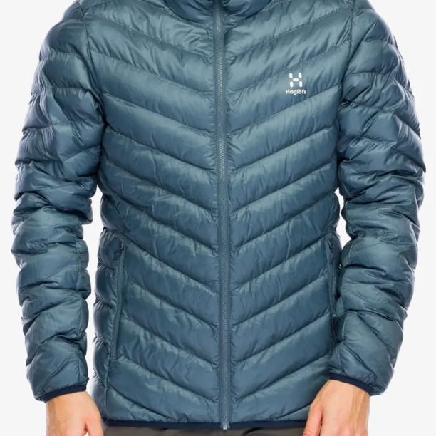 Geaca izolată Haglofs Sarna Mimic Hood - steel blue