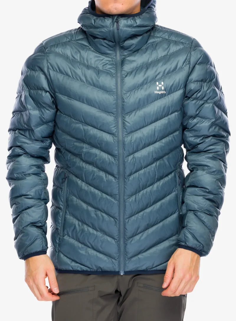 Geaca izolată Haglofs Sarna Mimic Hood - steel blue