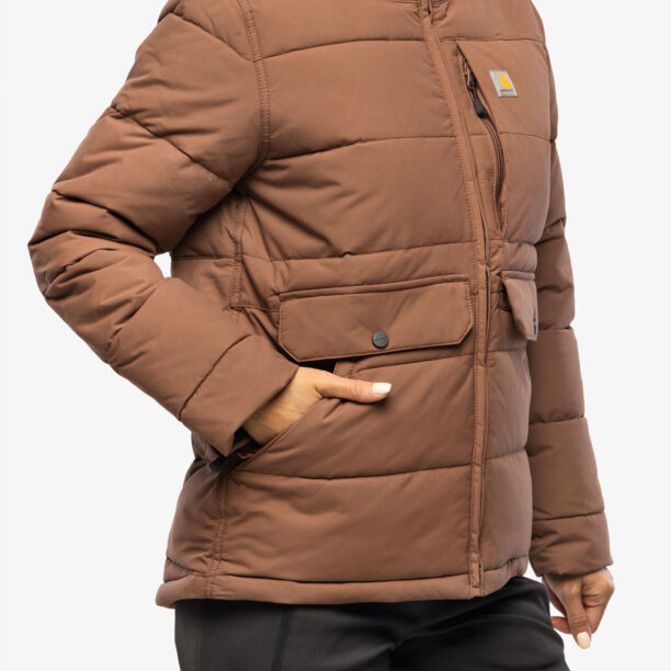 Geaca izolată pentru femei Carhartt Relaxed Fit Montana Insulated Jacket - nutmeg