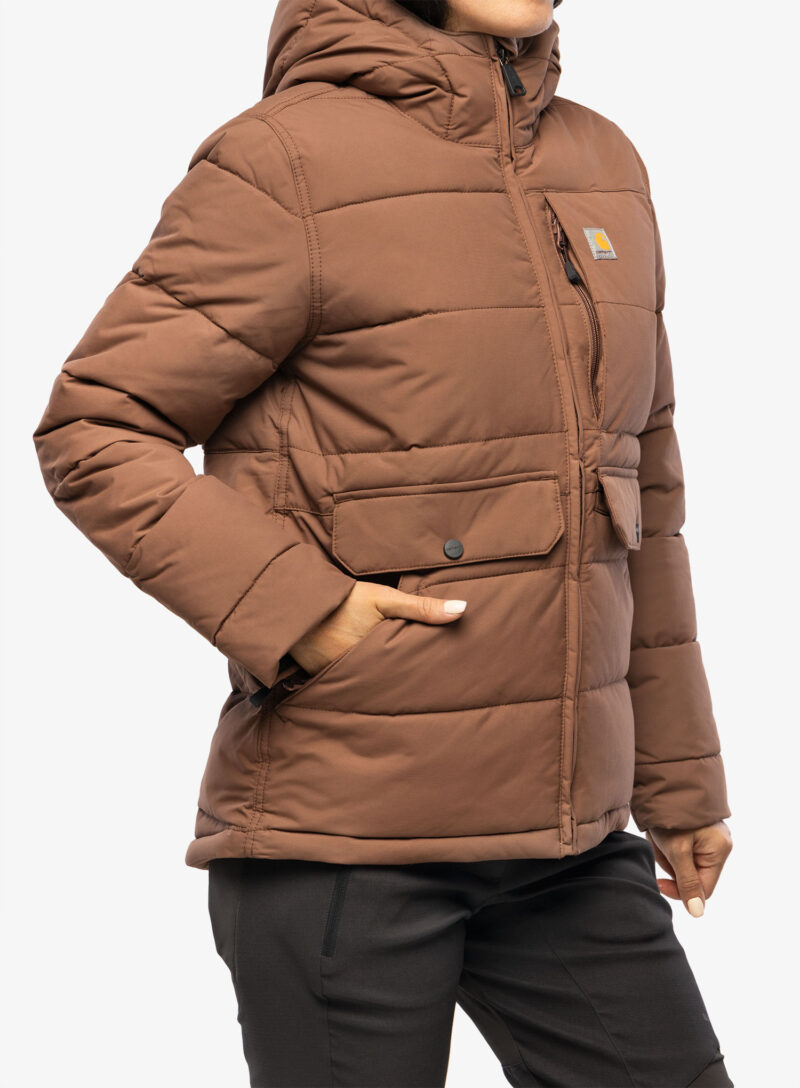 Geaca izolată pentru femei Carhartt Relaxed Fit Montana Insulated Jacket - nutmeg