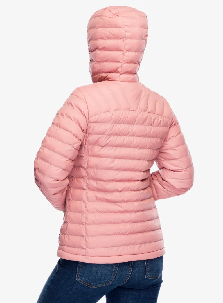 Original Geaca izolată pentru femei Fjallraven Expedition Latt Hoodie - dusty rose