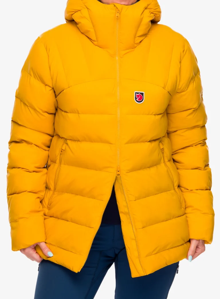 Cumpăra Geaca izolată pentru femei Fjallraven Expedition Mid Winter Jacket - mustard yellow/un blue