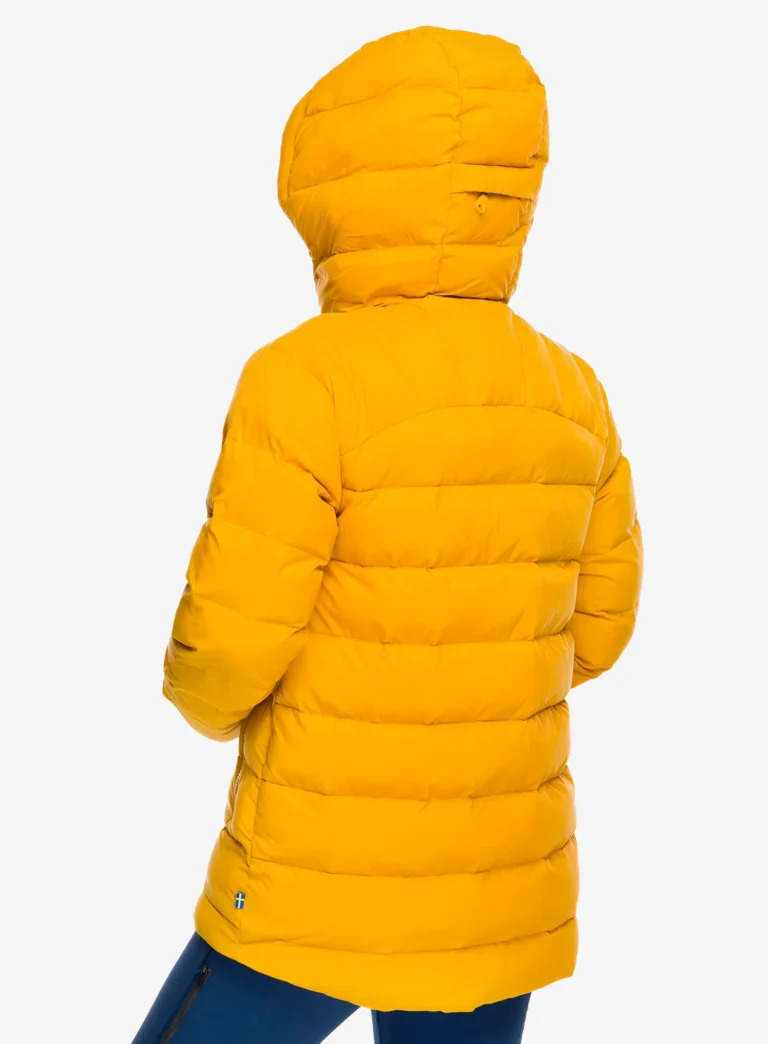 Original Geaca izolată pentru femei Fjallraven Expedition Mid Winter Jacket - mustard yellow/un blue