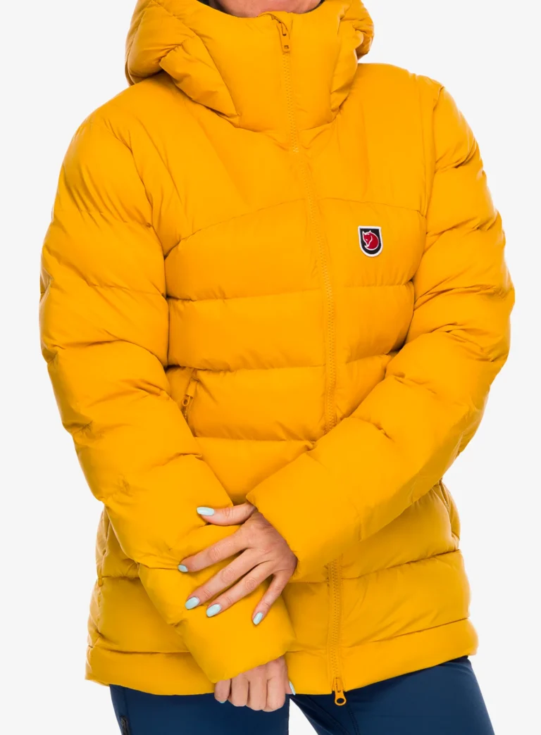 Geaca izolată pentru femei Fjallraven Expedition Mid Winter Jacket - mustard yellow/un blue