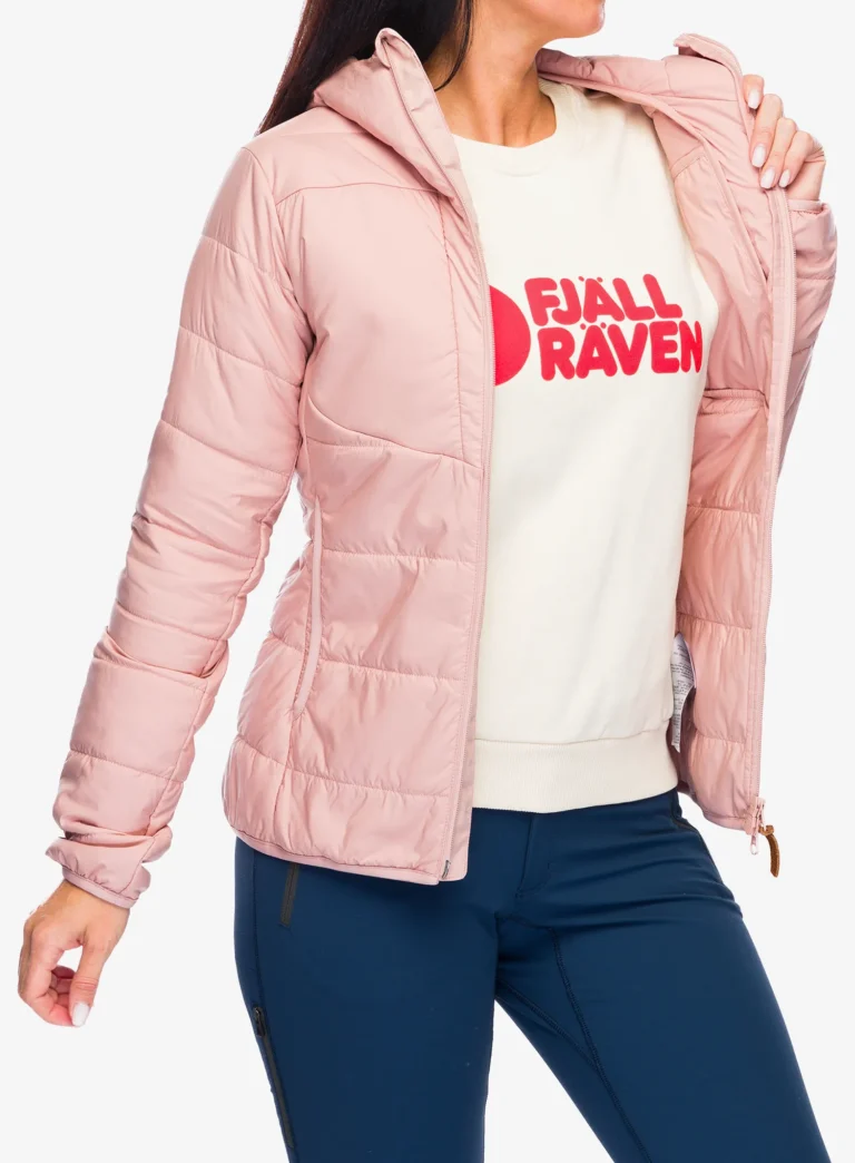 Preţ Geaca izolată pentru femei Fjallraven Keb Padded Hoodie - chalk rose