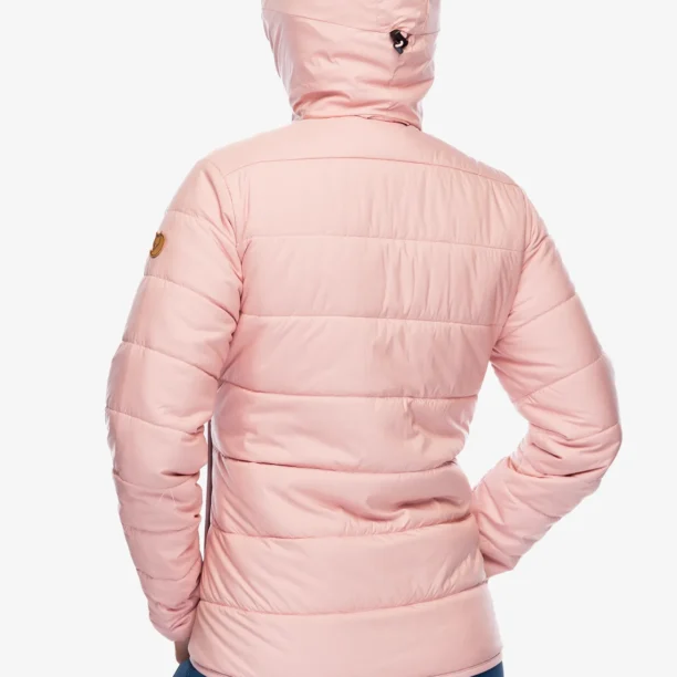 Original Geaca izolată pentru femei Fjallraven Keb Padded Hoodie - chalk rose