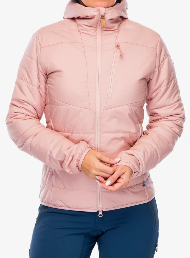 Geaca izolată pentru femei Fjallraven Keb Padded Hoodie - chalk rose