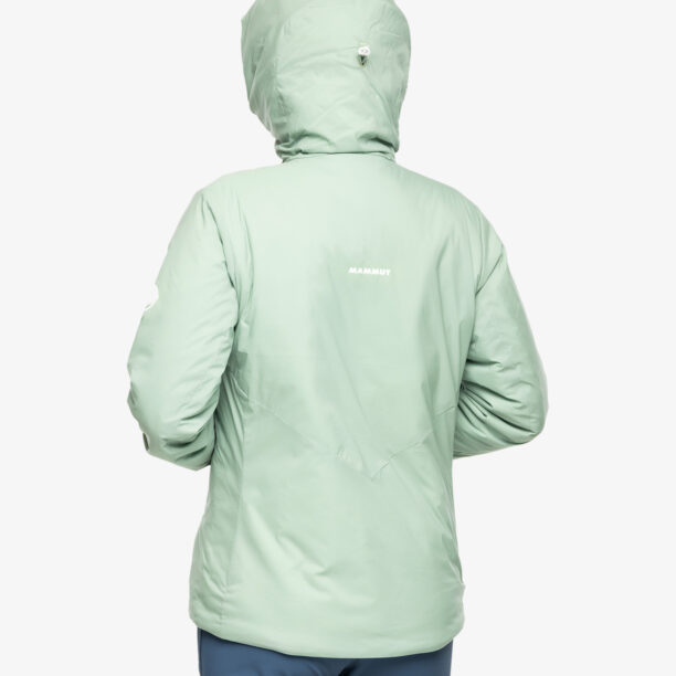 Original Geaca izolată pentru femei Mammut Rime IN Flex Hooded Jacket - jade