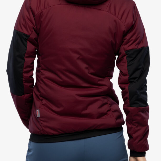 Geaca izolată pentru femei adidas TERREX Techrock Stretch PrimaLoft Hooded Jkt - shadow red/black preţ