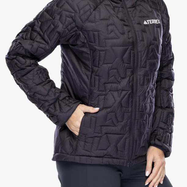 Preţ Geaca izolată pentru femei adidas TERREX Xperior PrimaLoft Loose Fill Insulated Hooded Jkt - aurora black