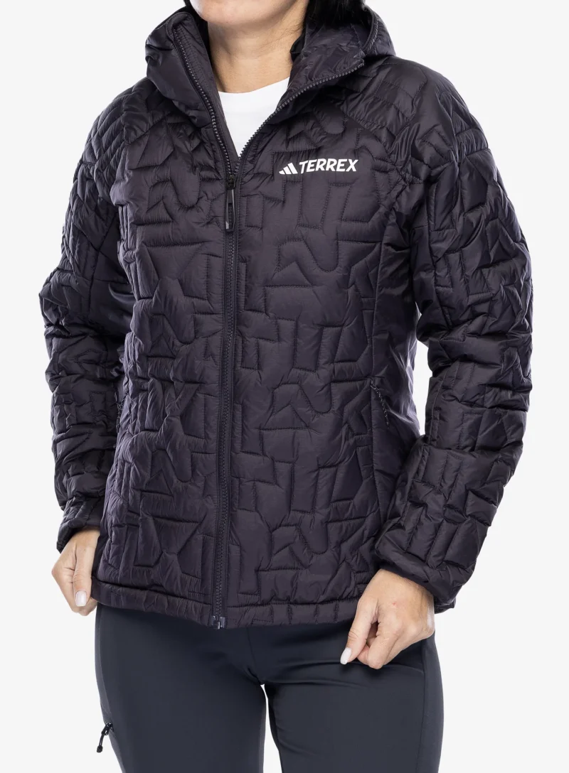 Geaca izolată pentru femei adidas TERREX Xperior PrimaLoft Loose Fill Insulated Hooded Jkt - aurora black