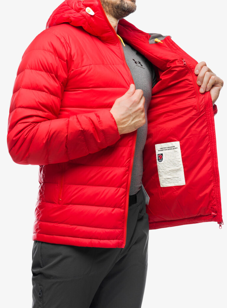 Preţ Geaca matlasata Fjallraven Expedition Pack Down Hoodie - true red