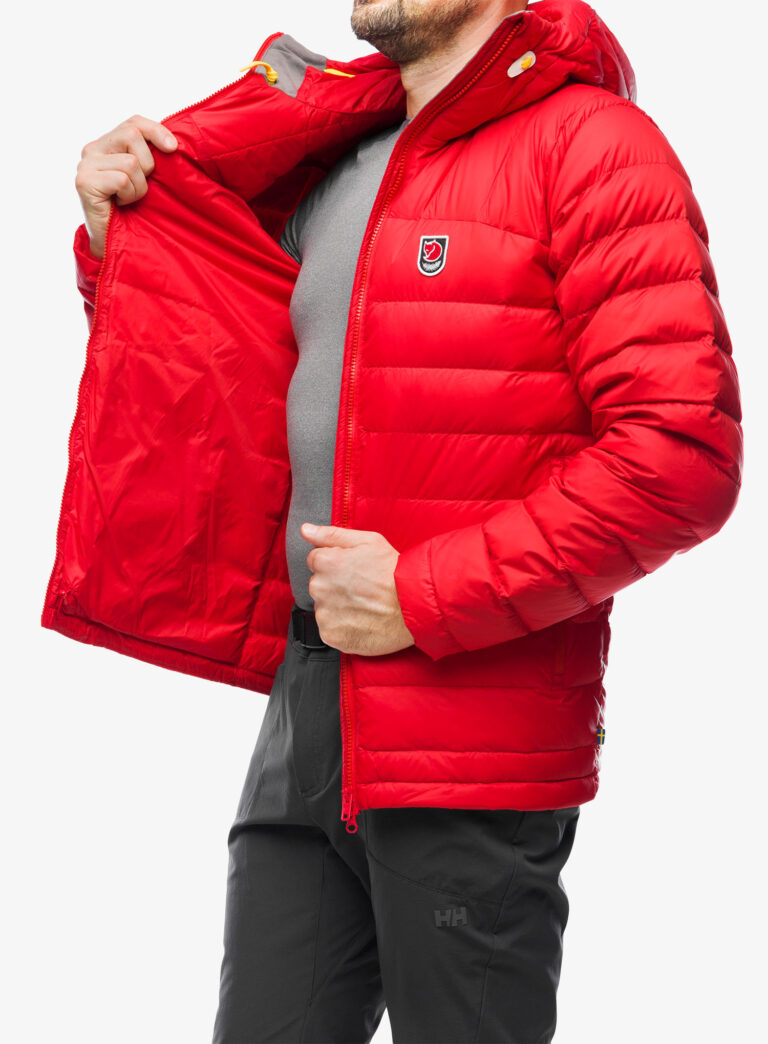 Geaca matlasata Fjallraven Expedition Pack Down Hoodie - true red - imagine 6