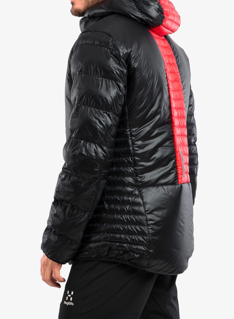 Geaca matlasata Haglofs L.I.M ZT Down Jacket - true black/zenith red preţ