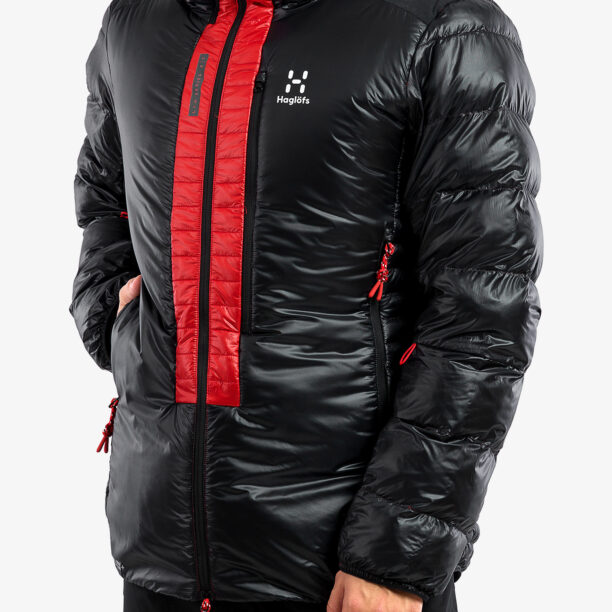 Preţ Geaca matlasata Haglofs L.I.M ZT Down Jacket - true black/zenith red