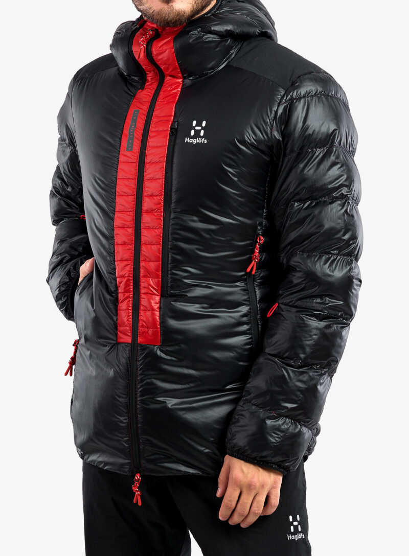 Preţ Geaca matlasata Haglofs L.I.M ZT Down Jacket - true black/zenith red