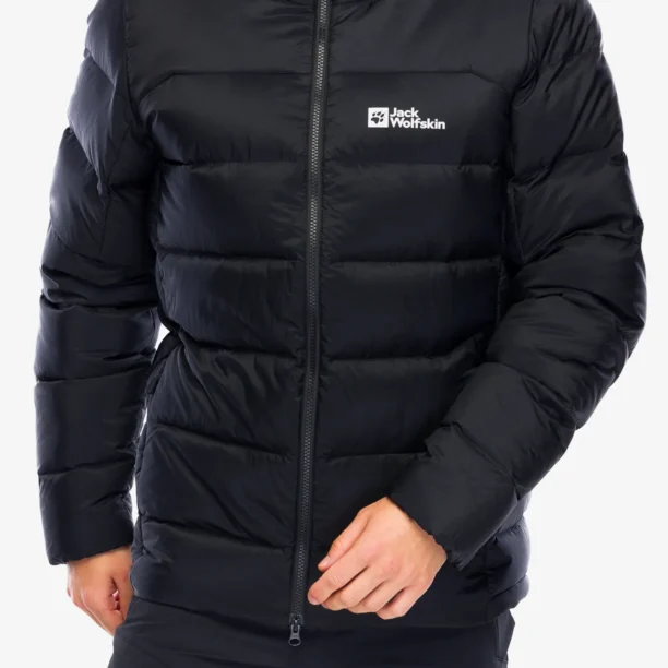 Geaca matlasata Jack Wolfskin Nebelhorn Down Hoody - black