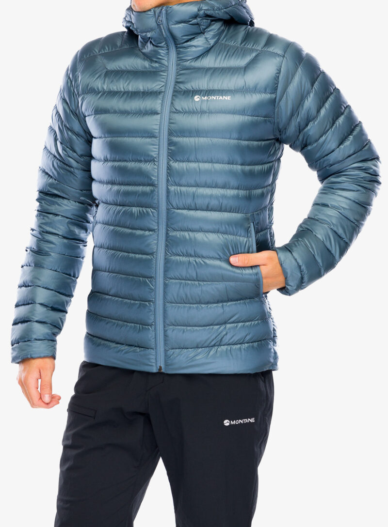 Cumpăra Geaca matlasata Montane Anti-Freeze Hoodie - stone blue