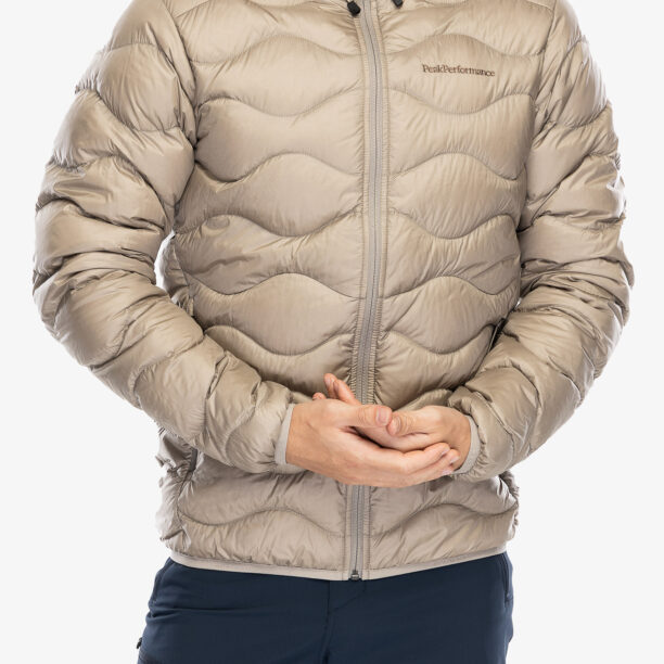 Geaca matlasata Peak Performance Helium Down Hood Jacket - avid beige