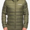 Geaca matlasata adidas TERREX Multi Light Down Hooded Jacket - olive strata