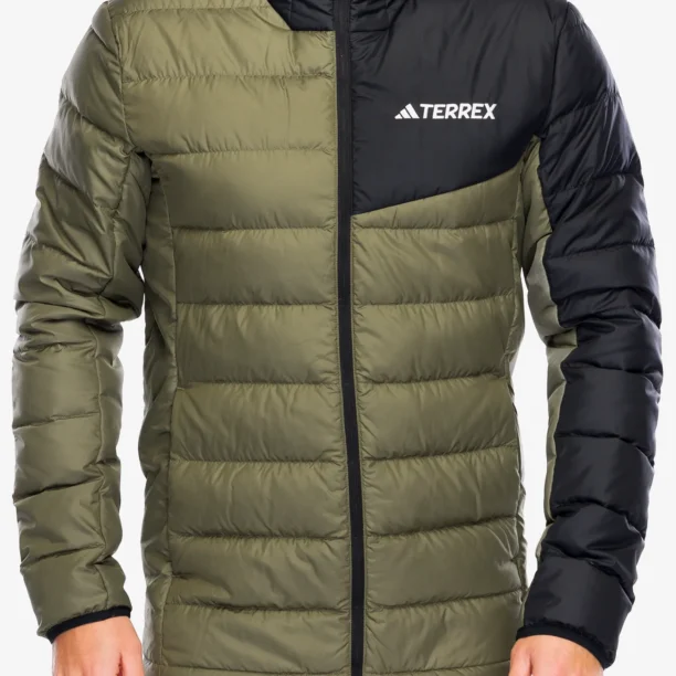 Geaca matlasata adidas TERREX Multi Light Down Jacket - olive strata/black