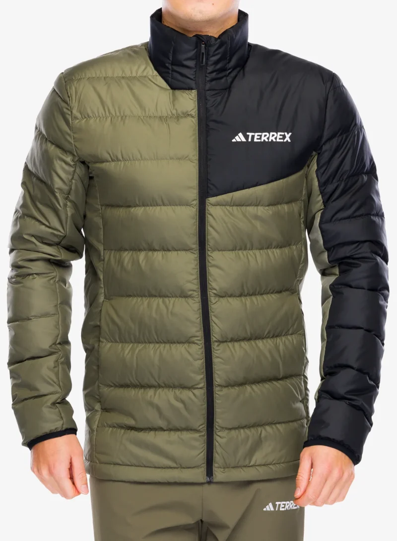 Geaca matlasata adidas TERREX Multi Light Down Jacket - olive strata/black