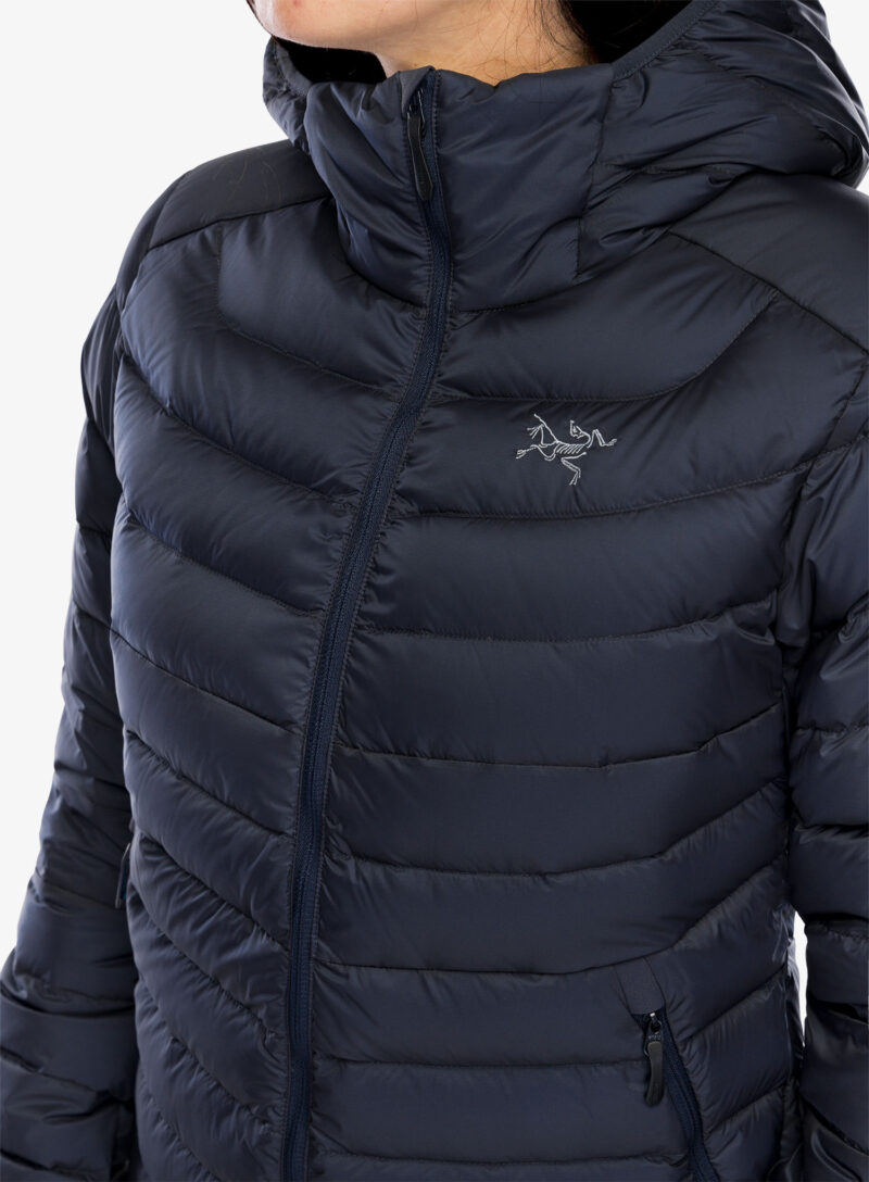 Original Geaca matlasata femei Arcteryx Cerium Hoody - black sapphire