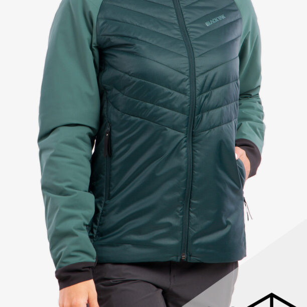 Geaca matlasata femei BlackYak Ata Jacket - sea moss