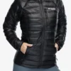 Geaca matlasata femei Columbia Arctic Crest Down Hooded Jacket - black