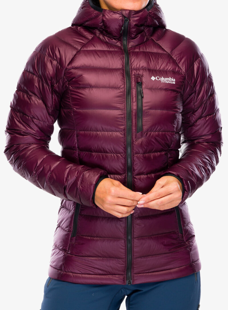 Geaca matlasata femei Columbia Arctic Crest Down Hooded Jacket - moonvista