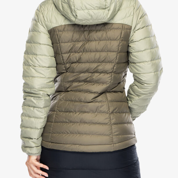 Geaca matlasata femei Columbia Westridge Hooded Down Jacket - safari/stone green preţ