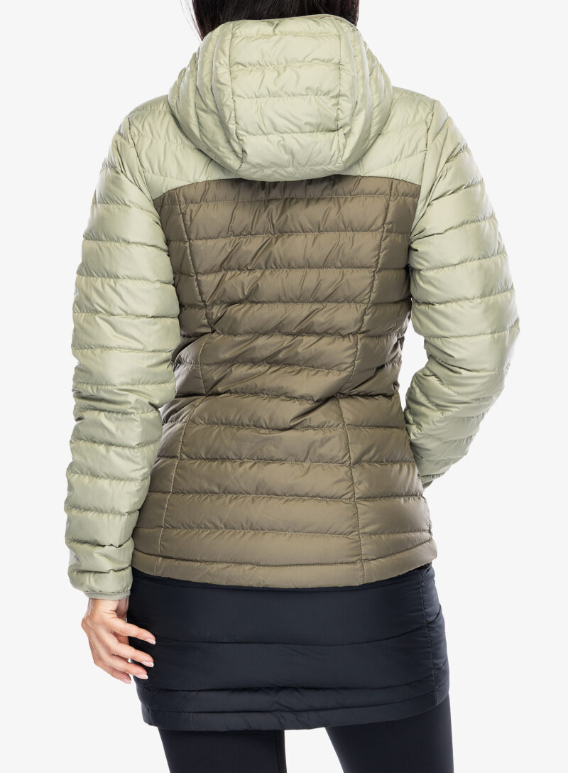 Geaca matlasata femei Columbia Westridge Hooded Down Jacket - safari/stone green preţ