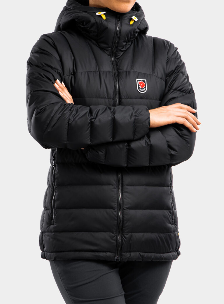 Geaca matlasata femei Fjallraven Expedition Pack Down Hoodie - black