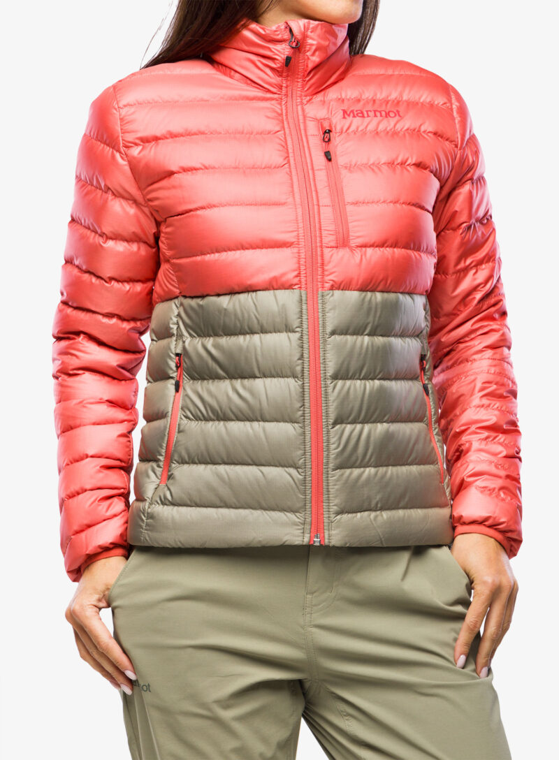 Geaca matlasata femei Marmot Highlander Jacket - grapefruit/vetiver