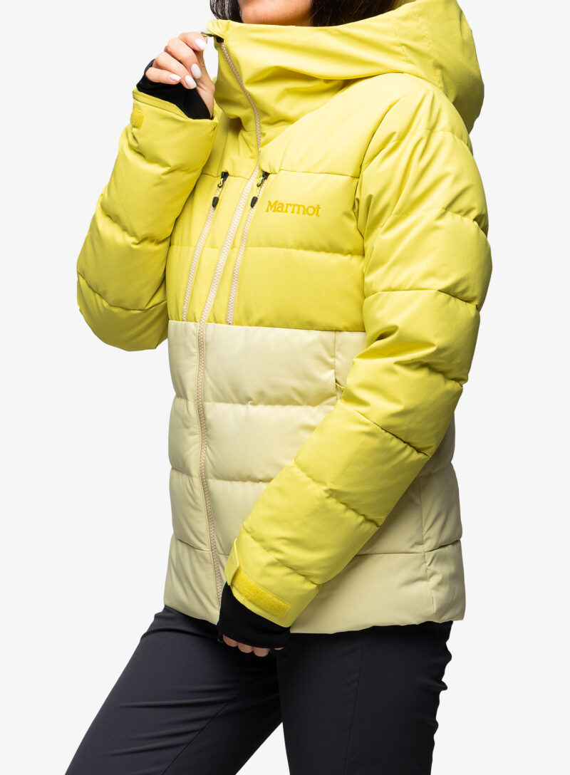 Original Geaca matlasata femei Marmot Slingshot Jacket - limelight/wheat