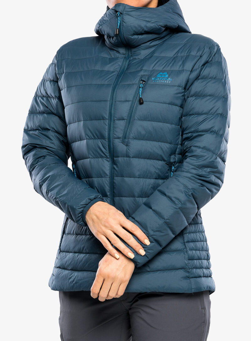 Geaca matlasata femei Mountain Equipment Earthrise Hooded Jacket - majolica blue