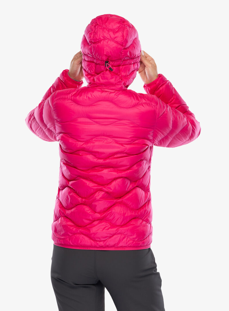 Original Geaca matlasata femei Peak Performance Helium Down Hood Jacket - beetroot purple